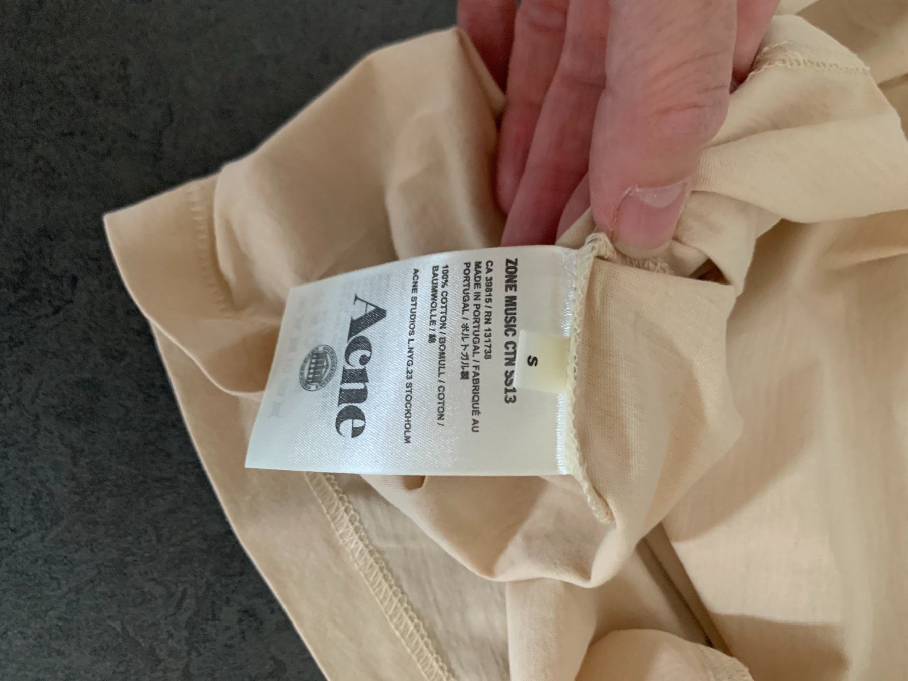 Acne Studios Top: Acne Studios New Music Top Gr. S Neu – Nuovo e nell'imballaggio originale da Zürich venduto da anader 5