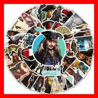 Pirates of the Caribbean Johnny Depp Meer 50 tlg Stickerset
