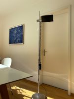 Design-Stehlampe 80-er Jahre Space Age/Chrom/Metall