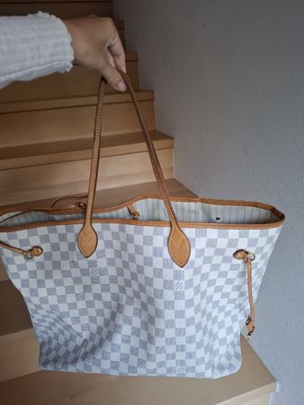 Louis Vuitton Neverfull MM Azur-Tasche (FL4177)