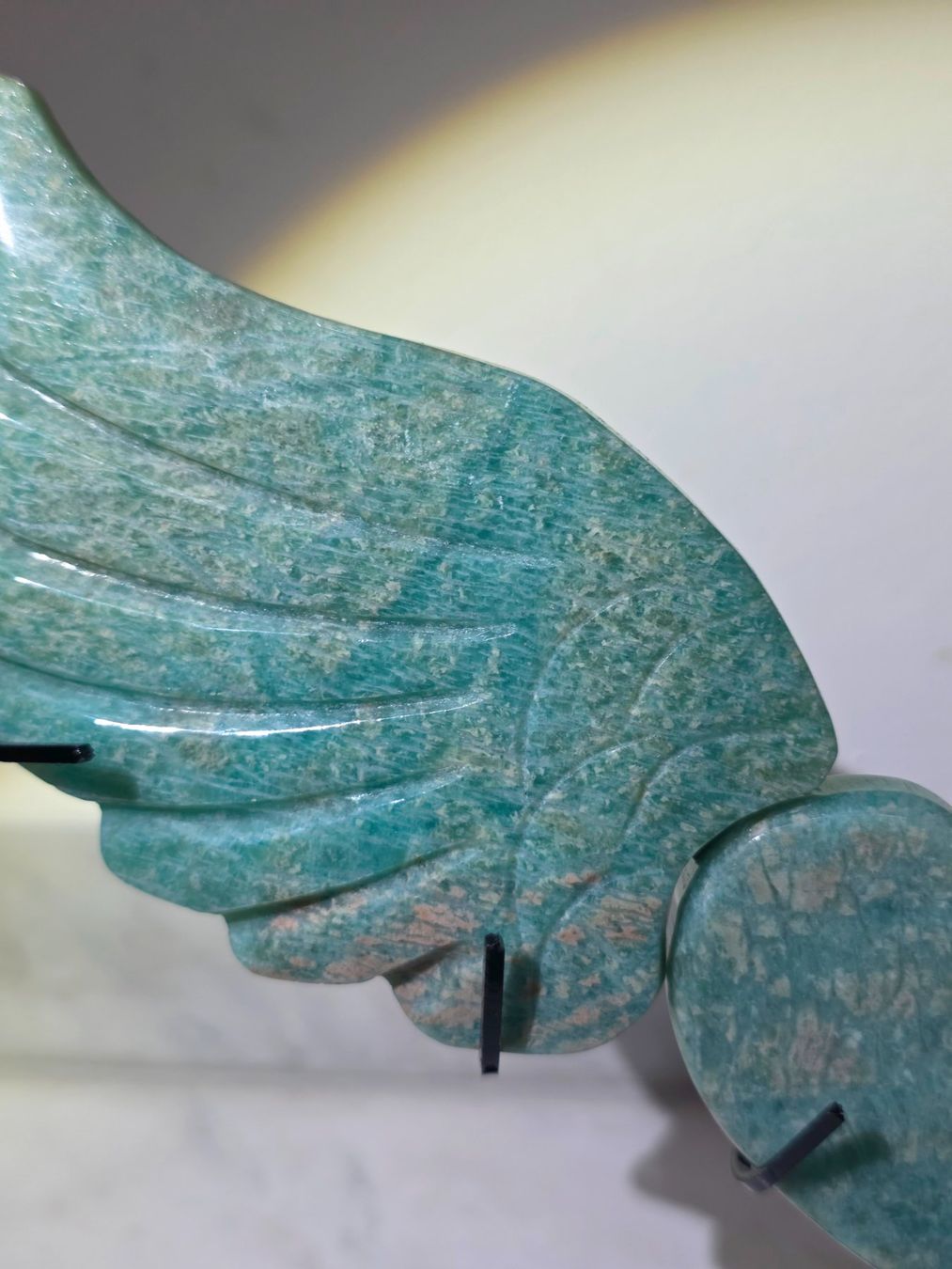 Minerali & Pietre curative: Amazonit Herz mit Flügel – Nuovo e nell'imballaggio originale da Matzingen venduto da Shay_Crystalz 1