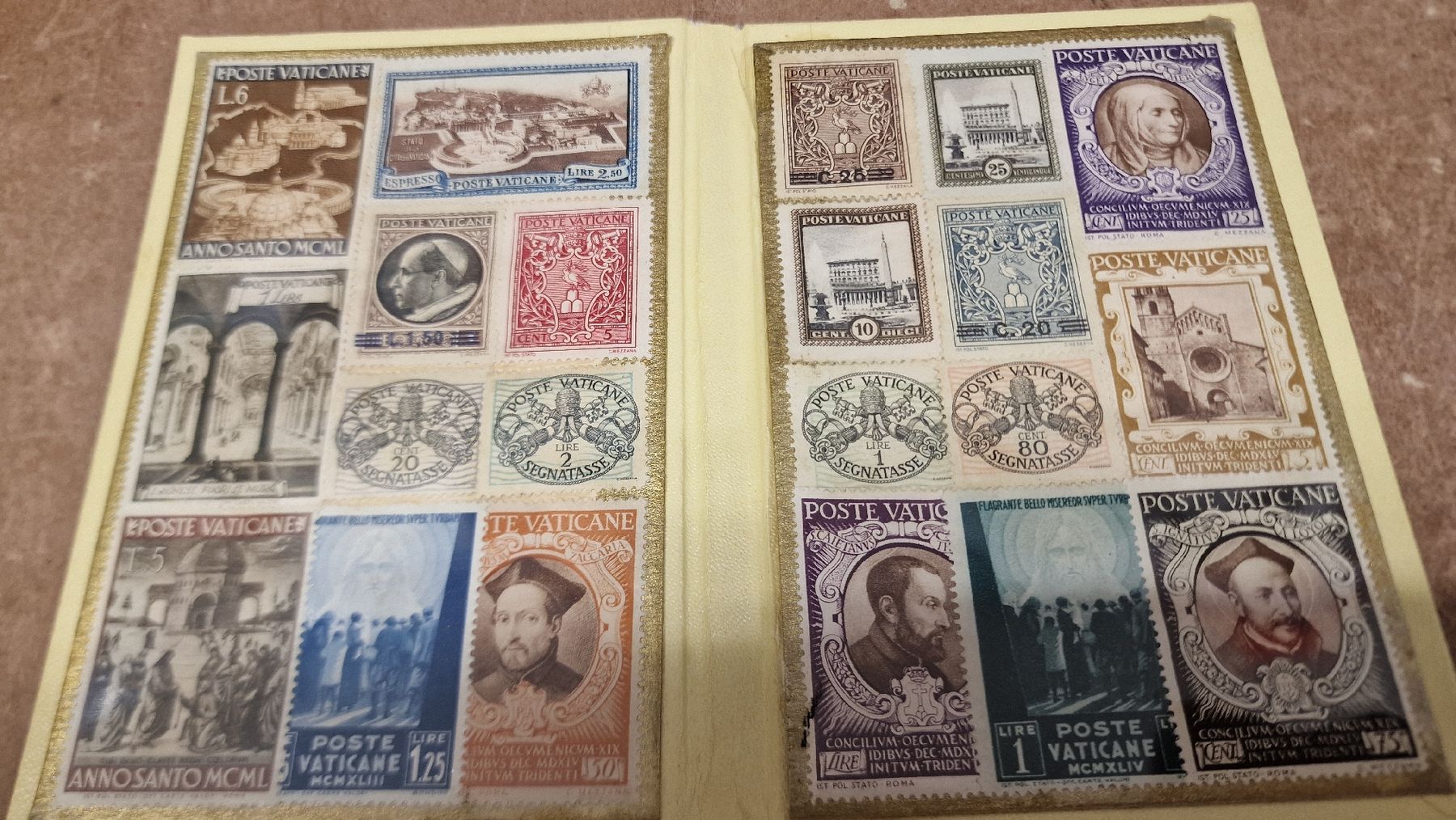 Tutti i francobolli: Briefmarken Vatikan Anno Santo 1950  – Usato da Herisau venduto da Antiques.AR 1