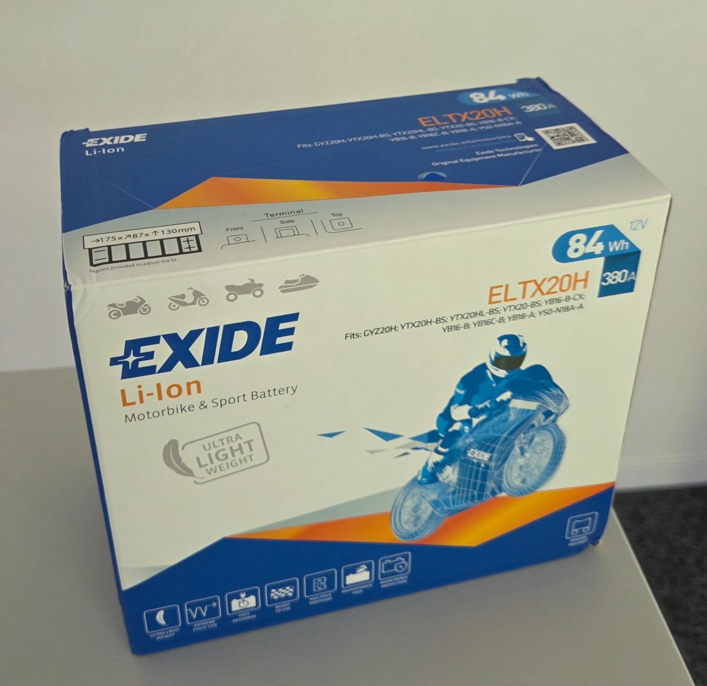 Batterie: EXIDE Li-Ion Motorradbatterie ELTX20H – Nuovo e nell'imballaggio originale da Ittigen venduto da bluesboy_66