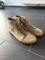 Vans Sk8-Hi Sneaker beige Wildleder gebrauchter Zustand