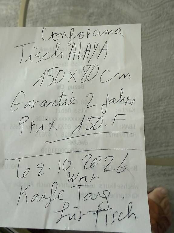 Tavoli: Esstisch Holz NEU – Nuovo e nell'imballaggio originale da Basel venduto da sab_rwy7 2