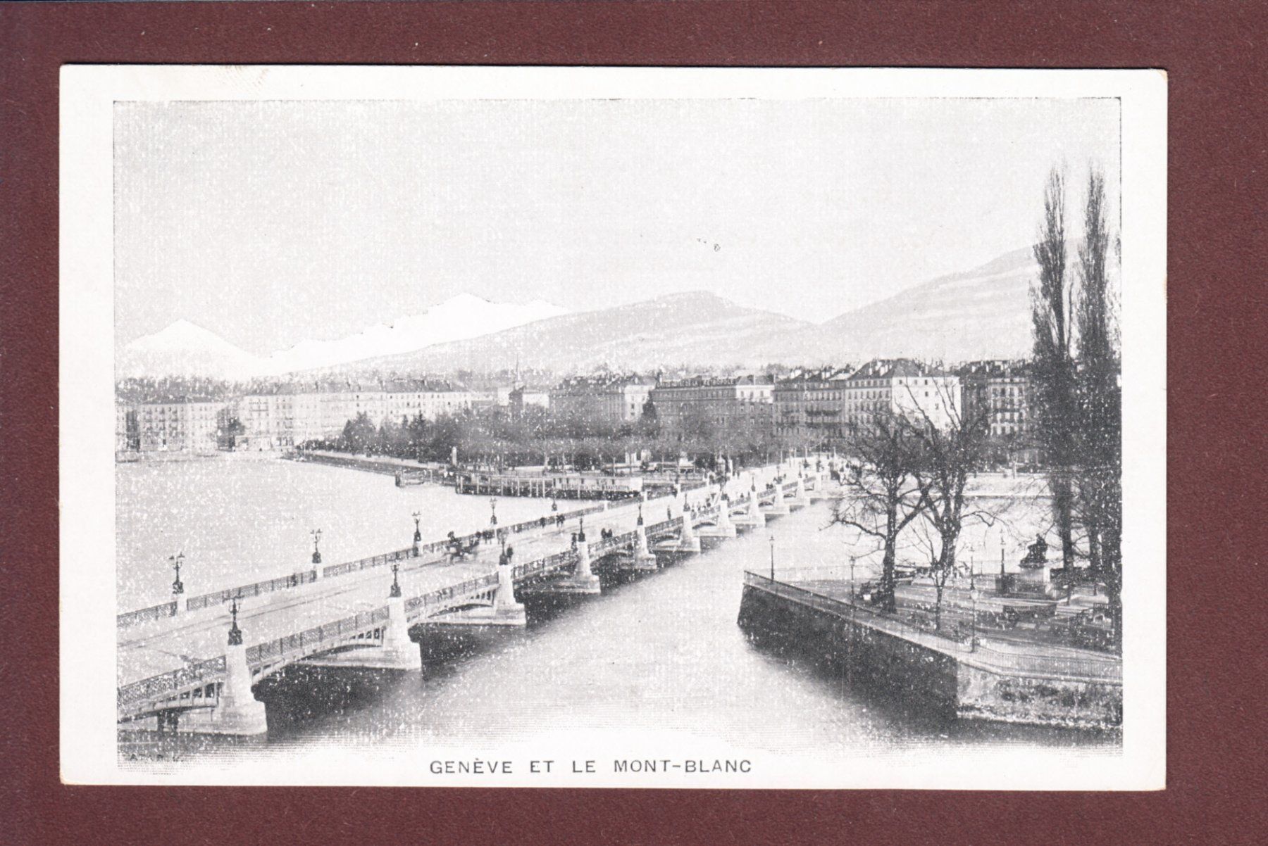 Cartoline postali: GENEVE - Mont-Blanc – Usato da Pully venduto da nicecards