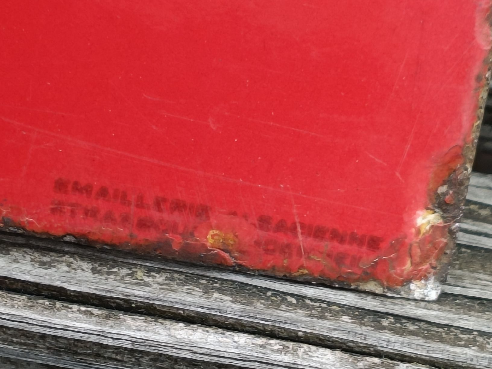Avia Insegne: Grosses doppelseitiges original Emaille Schild / AVIA – Usato da Brugg AG venduto da Ente015 6