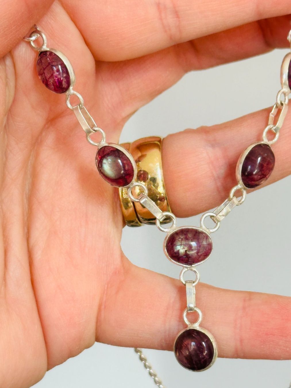 Ketten: Labradorite necklace – Neu und originalverpackt aus Genève von AGBERG 8