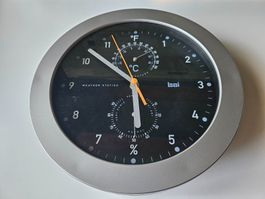 Horloge murale BAI (avec thermomètre et hygromètre) - neuve