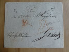 Plau, Deutschland Brief nach Glabow ca. 1858??