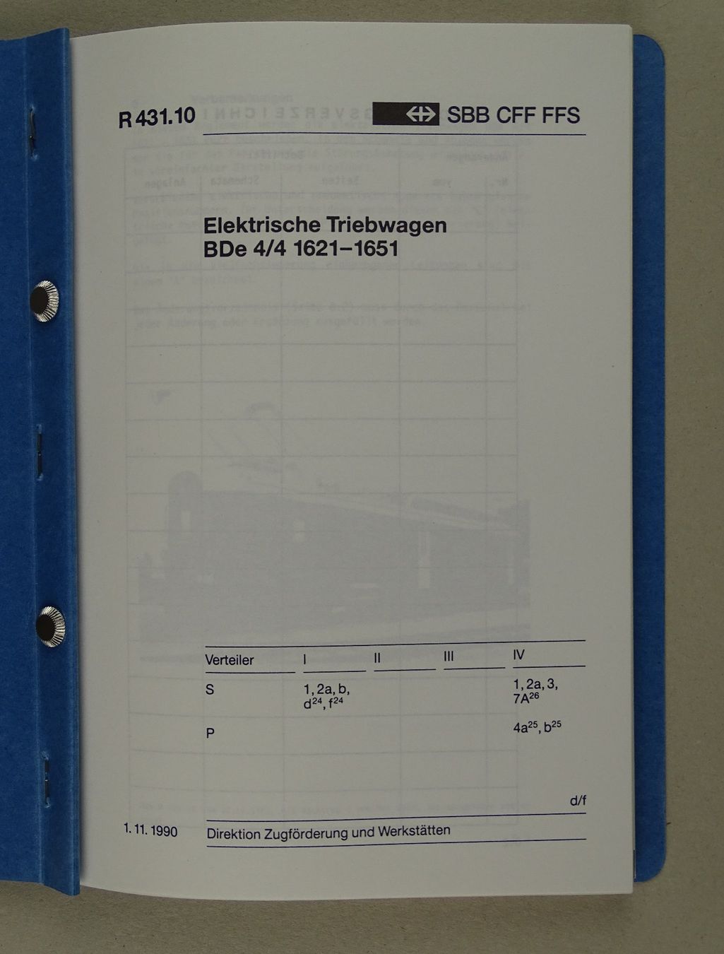 Libri: ELEKTR. TRIEBWAGEN BDe 4/4 1621-1651, 1990 – Usato da Grüningen venduto da Kartensammler 1