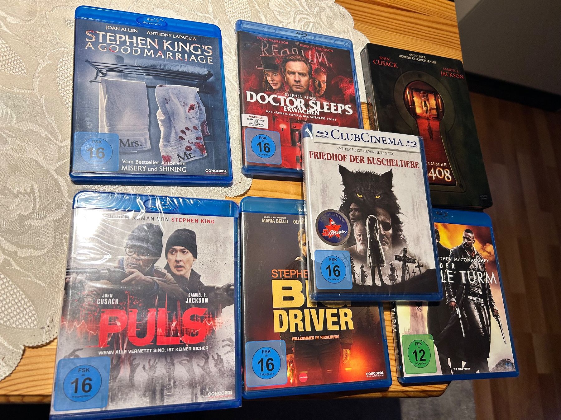 Alle DVDs: Stephen King Blu-ray Disc und dvd – Neu (gemäss Beschreibung) aus Brunnen von Liluzick
