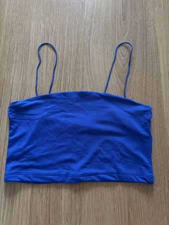Bershka Top, Grösse M, Blau