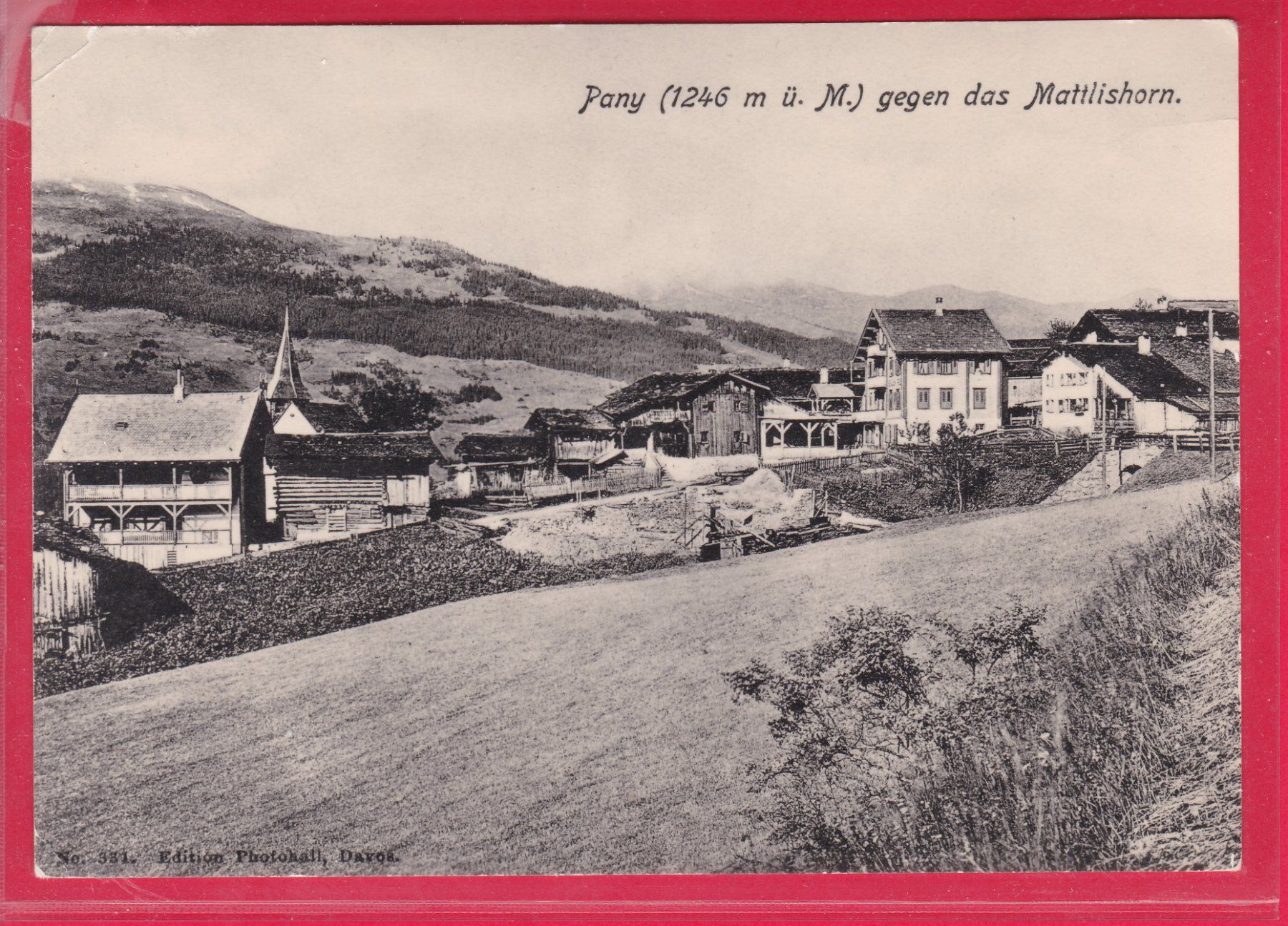 Cartoline postali: PANY GEGEN DAS MATTLISHORN – Usato da Oberrieden venduto da Gebirgsstelze