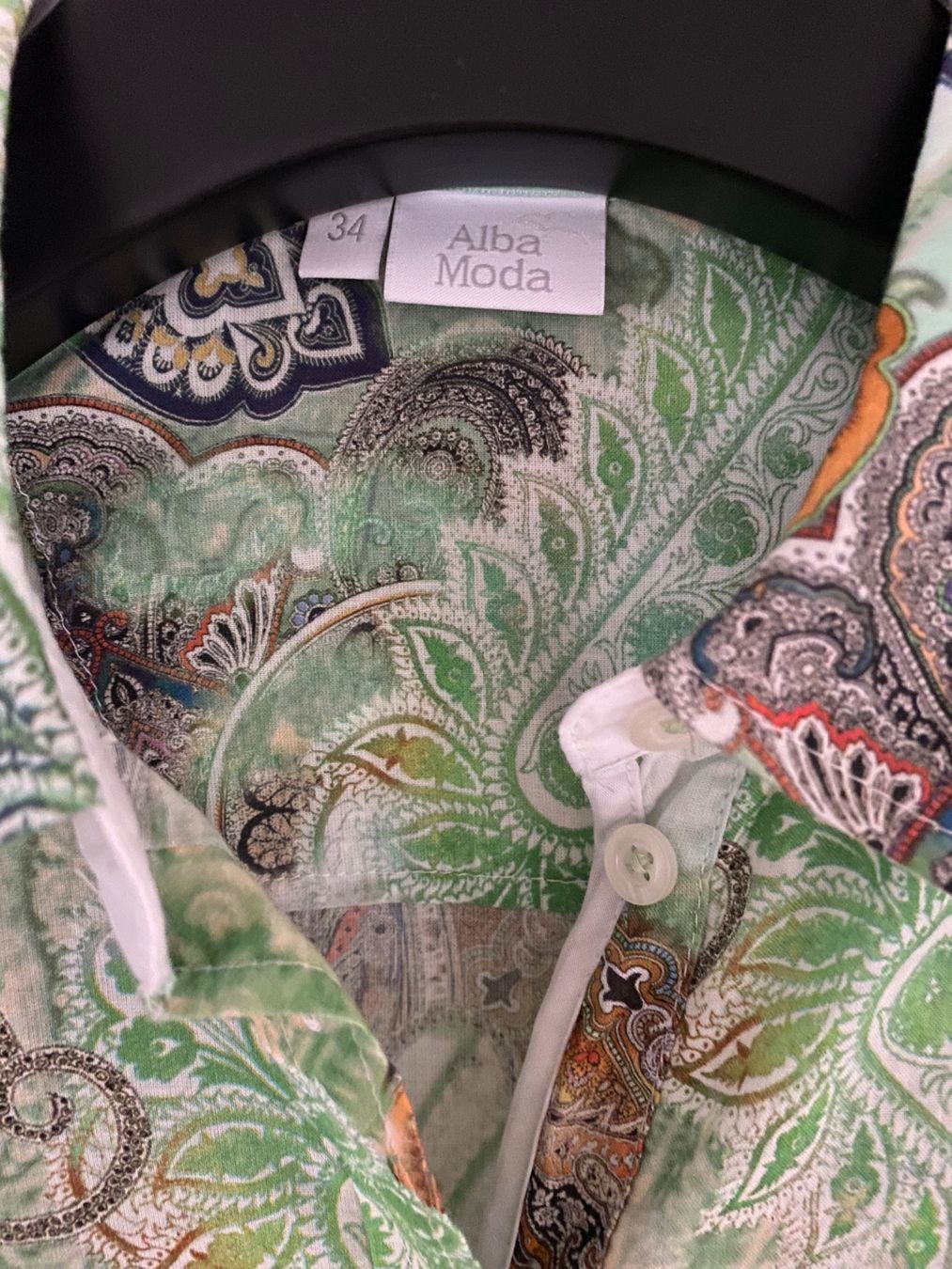 Alba Moda Camicette: ALBA MODA Bluse Baumwolle Paisleymuster – Usato da Besazio venduto da lionheart63 1