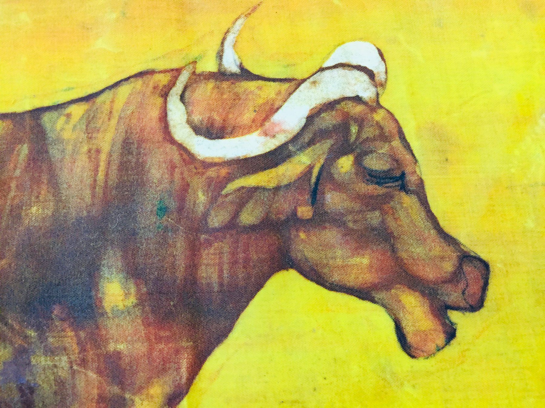 Gemälde: Afrikanische Kunst, Textil Malerei – Gebraucht aus Schaffhausen von vintageworld 5