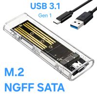 USB 3.1 M.2 SATA NGFF 2230 2242 2260 2280 SSD Gehäuse / Case