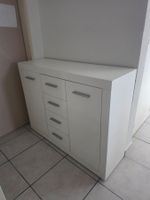 Kommode / Sideboard Weiss Hochglanz