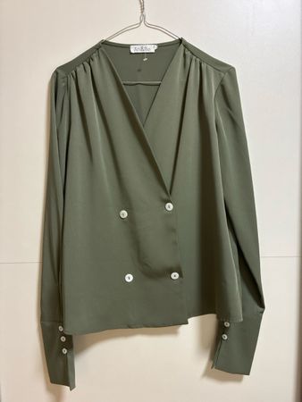 Bluse An&Be olivgrün Langarm Grösse L guter Zustand