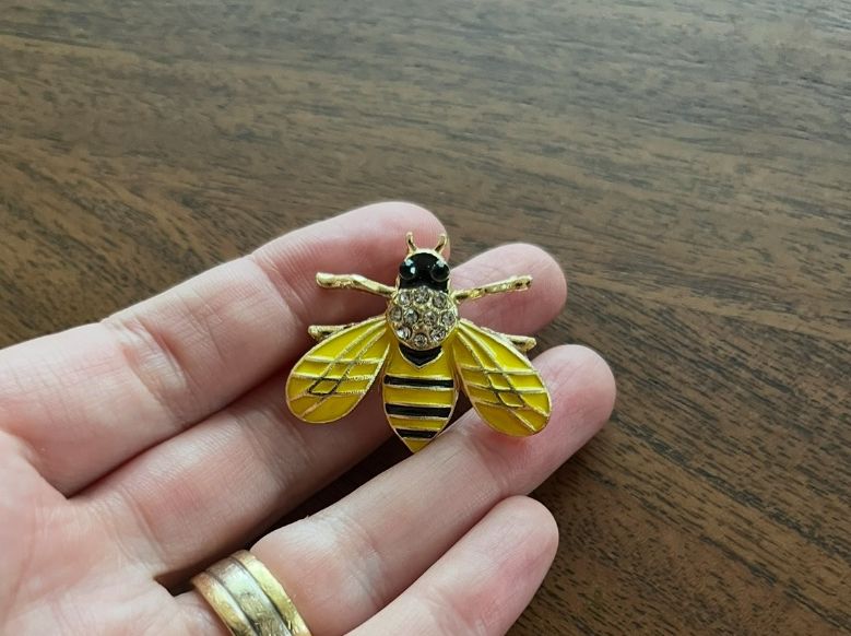 Spille & Fermagli: Brosche Biene, goldig, mit Strass, 🐝 – Nuovo (secondo la descrizione) da Gams venduto da Mariawicca 4