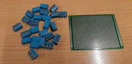 Platine und 25 Anschluss-Terminal 3 Pin