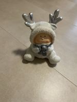 Deko Figur, Winterkind mit Rentiergeweih, neuwertig!