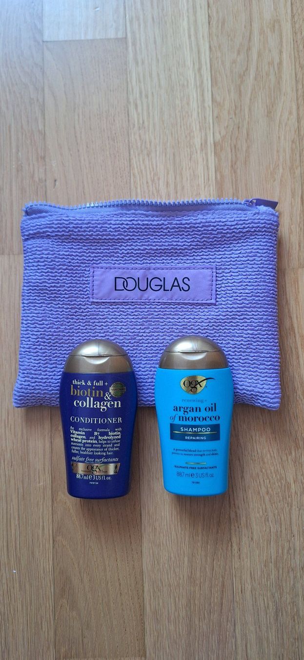 Prodotti per capelli: OGX, shampoing + conditioner (2x88,7ml) – Nuovo e nell'imballaggio originale da Lussery-Villars venduto da pousinete02
