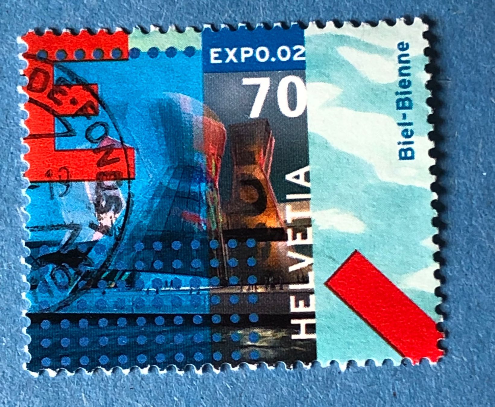 Alle Briefmarken: Nr.1041 GESTEMPELT Arteplage Biel 2002  – Gebraucht aus Aarau von Billa007