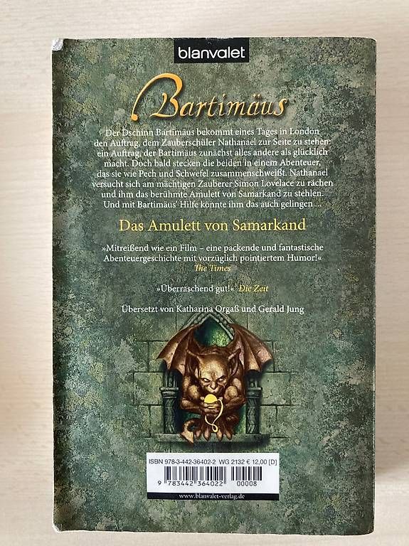 Libri: Bartimäus: Das Amulett von Samarkand – Usato da Fislisbach venduto da nic_wfp9 1