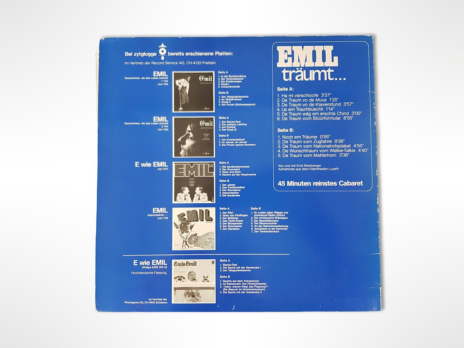 Dischi in vinile: Vinyl Emil - träumt... – Usato da Suhr venduto da Restwert_Suhr 1