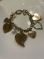 Guess Armband Herzanhänger Goldfarben Damen guter Zustand