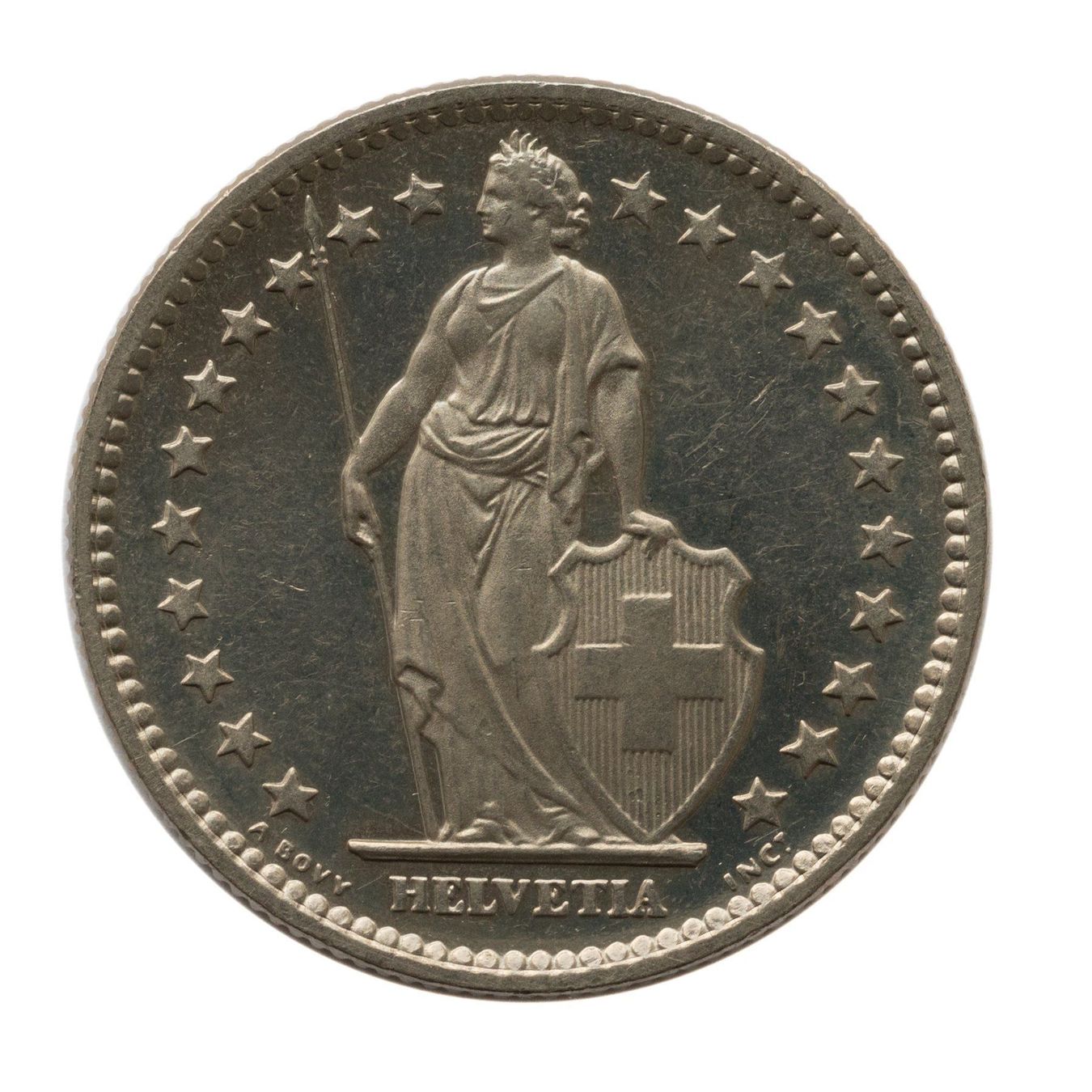 Tutti le monete: 2 Franken 1982 stgl – Usato da Rotkreuz venduto da Swiss-Coins 1