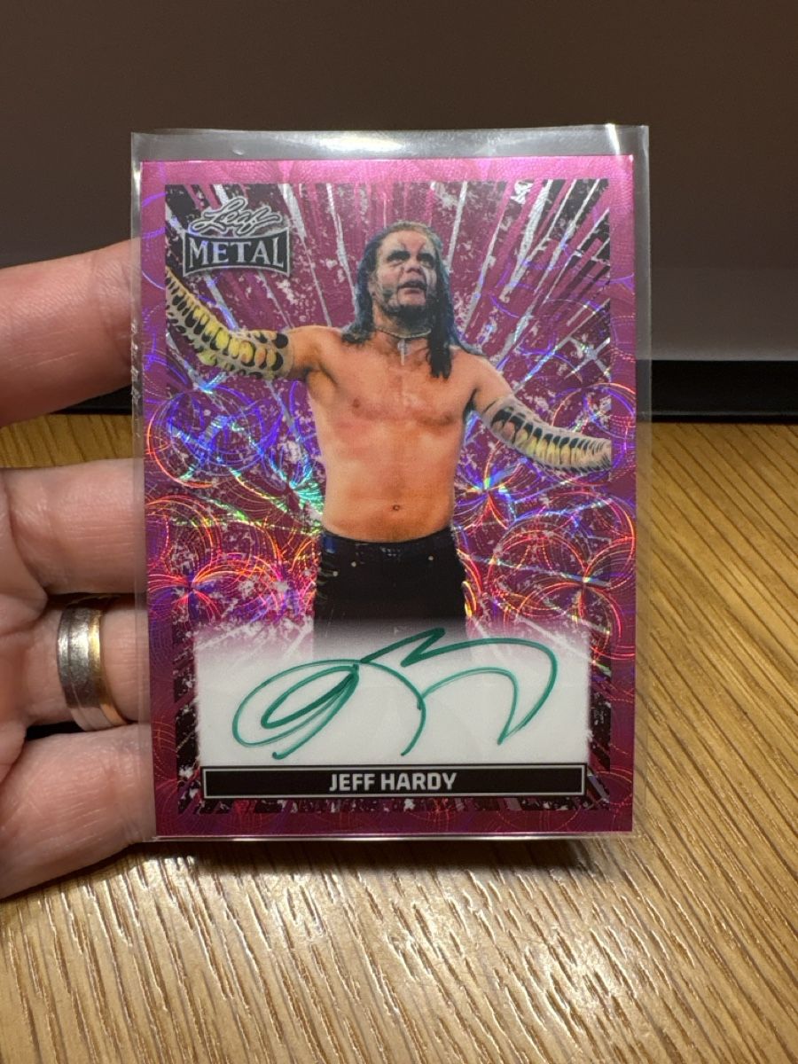 Cartes à collectionner: Trading Card Jeff Hardy signed 2/4 Metal Leaf – Neuf (Voir description) à Boningen par Stef_1991