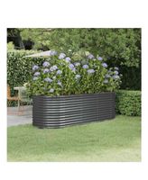 Hochbeet 224x80x68 cm Anthrazit, NEU & OVP, vidaXL