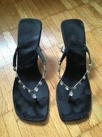 Stylettos mit Strass & durchsichtigem Absatz, 38