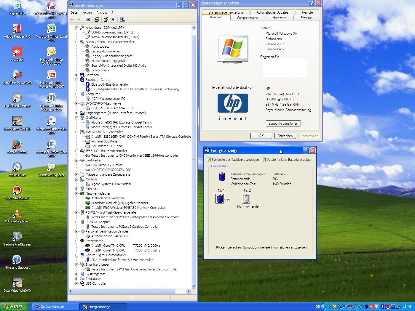 Compaq Notebook: HP Compaq nc6320 SSD, Serial - RS-232, Win. XP & Office 2007 – Usato da MAGDEN venduto da GoldenEagle2020 6