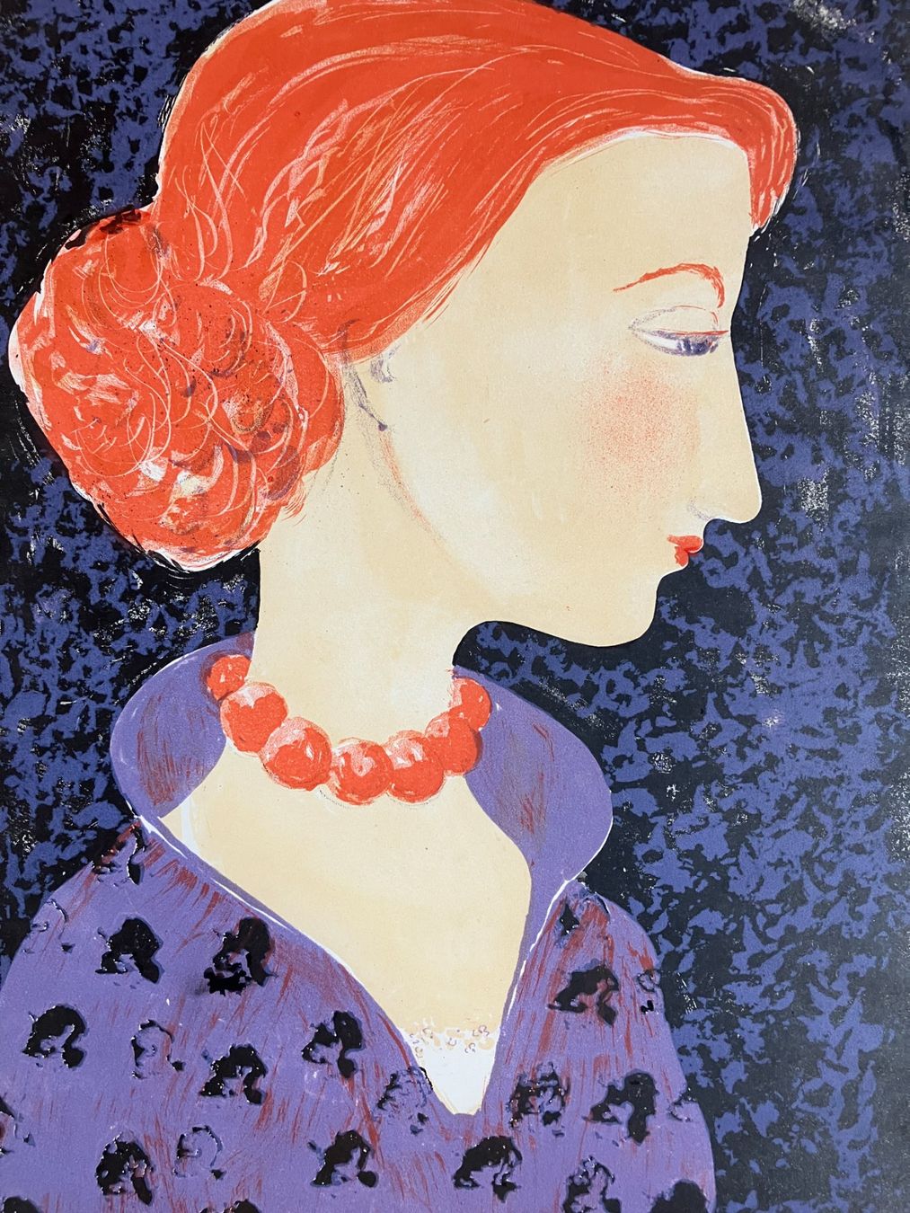 Grafica & Litografie: Frau im Profil, signiert – Usato da Männedorf venduto da Amleto3