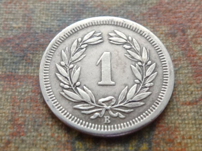 Toutes les monnaies: 1 Rp. 1875 – D'occasion à Romanel-sur-Lausanne par Swift13 1