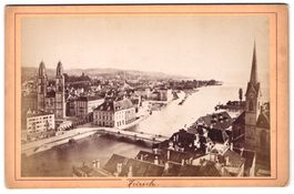 Fotografie Zürich, Flusspartie mit Br