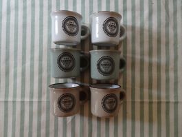 6 Stk. Espresso Tassen im Industrial Look - 251001