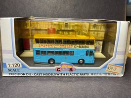 Best Choose Miniatur Hong Kong Bus mit Diorama 1:120 OVP