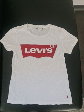 Weisses Levi's T-Shirt mit Logo - Grösse XS