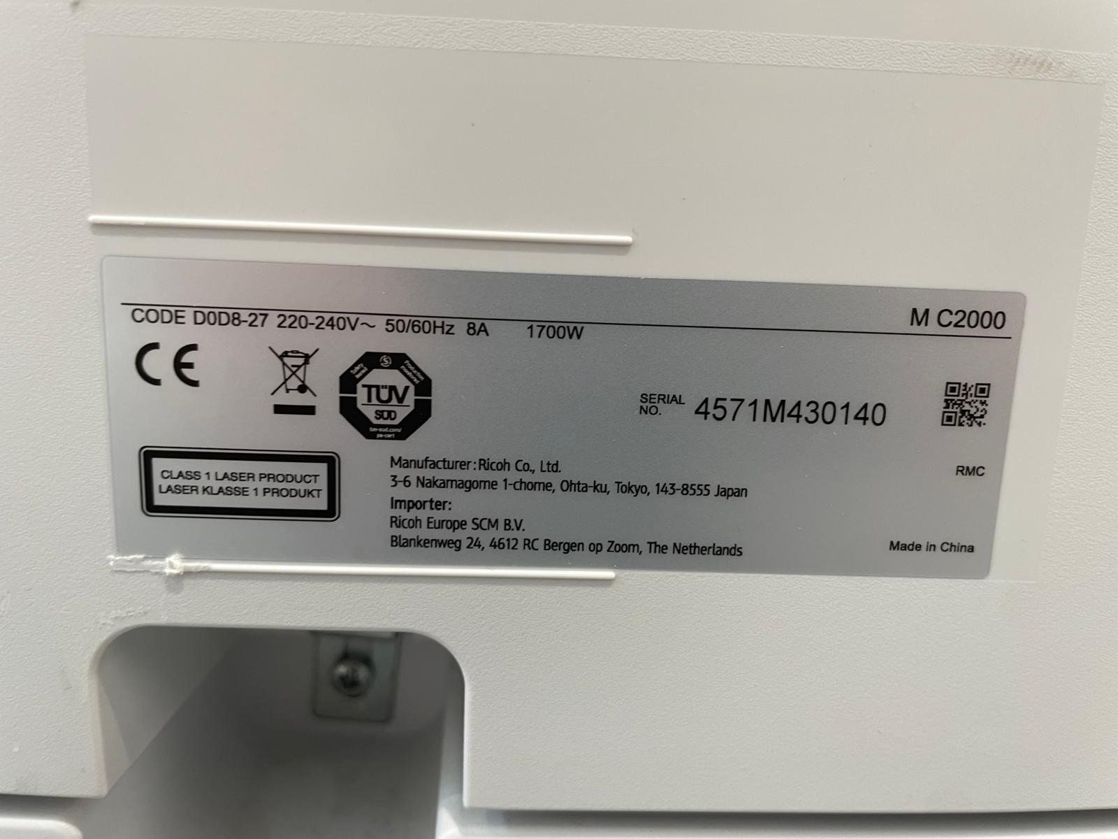 Ricoh Stampanti: Ricoh M C2000 Multifunktionsdrucker + Toner, Drucker Scanner – Usato da Zürich venduto da Lia107 5