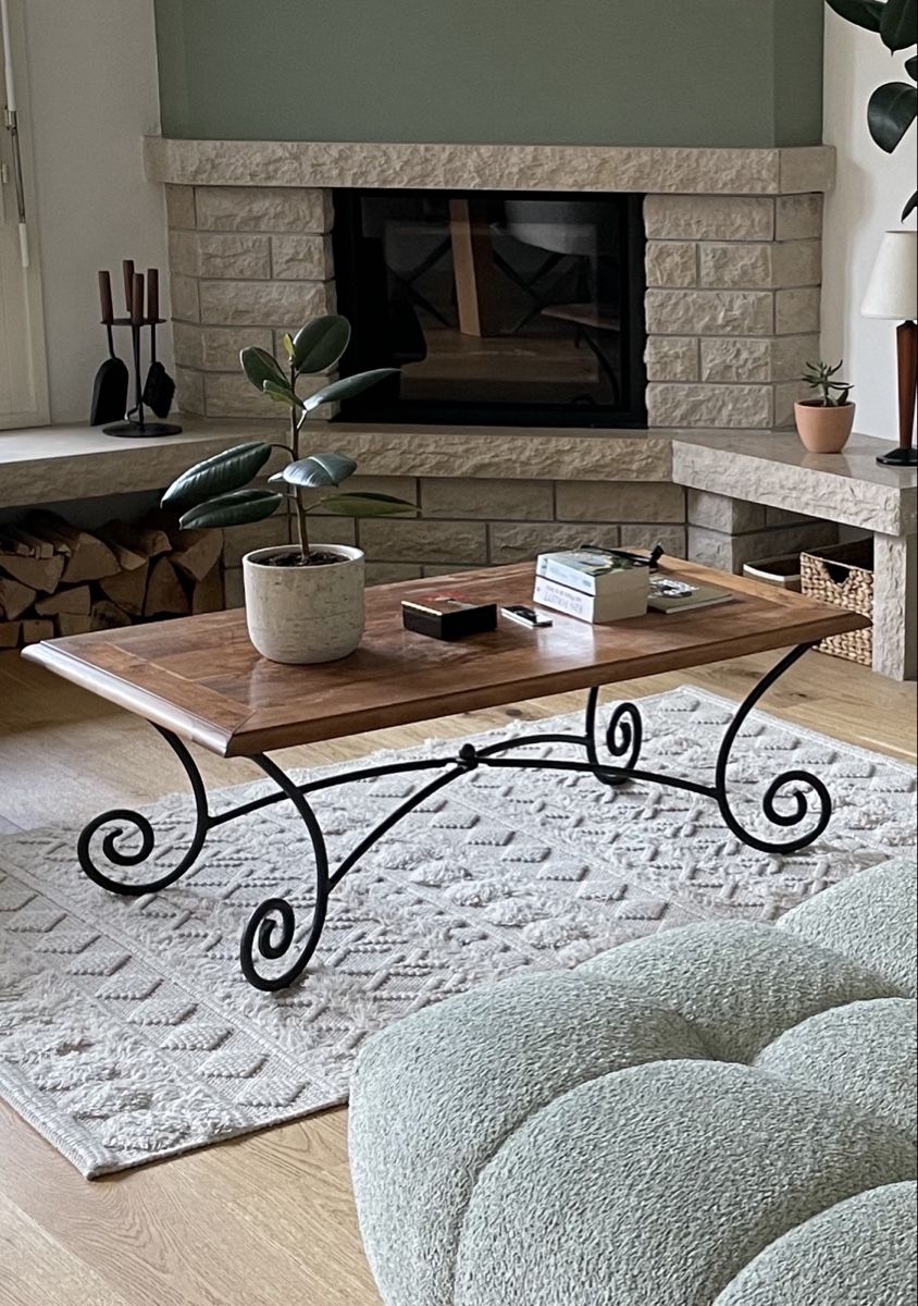 Maisons du monde Tavoli: Table basse en bois et fer forgé  – Usato da Villars-sur-Glâne venduto da mar_by2j