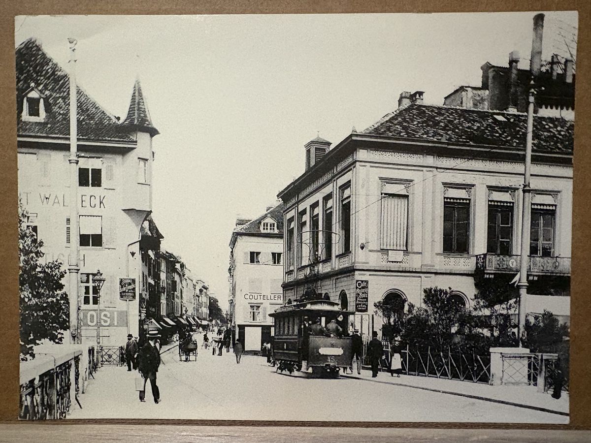 Cartoline postali: AK von Basel Mittlere Rheinbrücke – Usato da Rümlang venduto da Kartenpost1