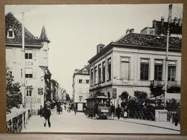 AK von Basel Mittlere Rheinbrücke