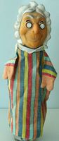 Kasperlitheater Grossmutter Alte Handpuppe