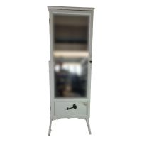 Schmuckschrank mit Spiegel, Weiss | Höhe 137 cm