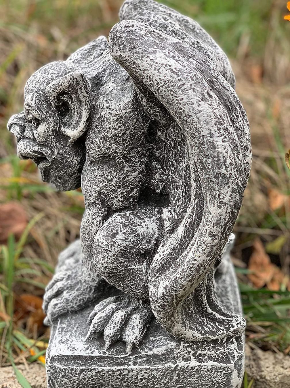 Sculture & Statue: Gargoyle Steinfigur Steinskulptur Gartenfigur – Nuovo e nell'imballaggio originale da Lopagno venduto da CLep 1