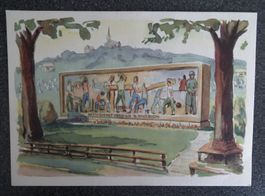Soldatenmarken Karte Gedenkstein 5. Div. Einweihungsfeier